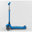 Самокат трехколесный Best Scooter складной алюминиевый руль, 4 колеса PU со светом Blue (102319) Запоріжжя