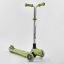 Самокат трехколесный Best Scooter складной алюминиевый руль, 4 колеса PU со светом Light green (102320) Черкассы