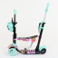 Самокат Best Scooter PU светящиеся колеса 5 в 1 Flowers 54 х 14 см Разноцветный (84219) Кам'янка-Дніпровська