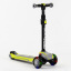 Самокат трехколесный алюминиевый руль Best Scooter MAXI PU колеса со светом 60 кг Green (102925) Ужгород