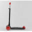 Самокат MAXI "Best Scooter" 4 колеса PU, СВЕТ, трубка руля алюминиевая Black/Red (102019) Гуляйполе