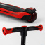 Самокат трехколесный с сидением Best Scooter MAXI PU колеса со светом 60 кг Red and black (102923) Ирпень