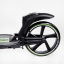 Двухколесный складной самокат фонарик 2 амортизатора Best Scooter 100 кг Black and green (114435) Березнегувате