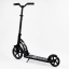 Самокат двухколесный Best Scooter с PU колесами, 1 амортизатором Black (00076) Запоріжжя