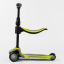 Самокат трехколесный с сидением Best Scooter MAXI PU колеса со светом 60 кг Green and grey (102929) Шепетовка