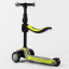 Самокат трехколесный с сидением Best Scooter MAXI PU колеса со светом 60 кг Green and grey (102929) Шепетовка