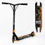 Самокат трюковый Best Scooter Skull Warrior HIC-система пеги алюминиевый диск и дека 100 кг Yellow and black (106844) Славута