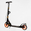Двухколесный складной самокат алюминий дисковый тормоз амортизаторы Best Scooter Factor 100 кг Black (118489) Чернигов