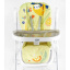 Стульчик для кормления Joy ПВХ 4 колеса White and Yellow (145028) Чернігів