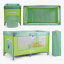 Кровать-манеж прямоугольный Toti 126 х 75 х 65 см Green (152650) Калуш