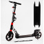 Двухколесный самокат Best Scooter Колеса PU складной 2 амортизатора дисковый тормоз фонарик Black (116719) Львів