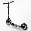 Самокат двухколесный складной амортизатор Best Scooter колеса PU 100 кг Black and green (105427) Купянск