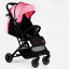 Коляска прогулочная детская JOY Fabiana 30 кг Pink and black 118439 Петрово
