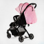 Коляска прогулочная детская JOY Fabiana 30 кг Pink and black 118439 Петрово