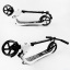 Самокат двухколесный Best Scooter складной PU колеса широкий велосипедный руль 100 кг Black/White (105380) Володарськ-Волинський