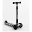 Самокат трехколесный Best Scooter MAXI складной колеса PU со светом Skulls and flowers 60 кг Разноцветный (105402) Покровск