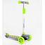 Самокат трехколесный свет деки и колес съёмный руль Best Scooter MAXI 60 кг Green and grey (114441) Энергодар