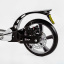 Двухколесный складной самокат алюминий дисковый тормоз амортизаторы Best Scooter Factor 100 кг Silver (118488) Червоноград