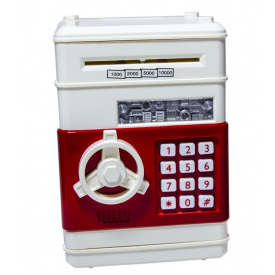 Детская электронная копилка Yufeng Number Bank 19х13 см Бело-красный (488960132)