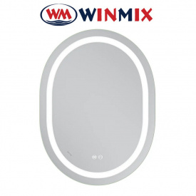Дзеркало для ванної кімнати Winmix Premium ELLIPSE MV05-90x70-REVERSE (з LED-підсвічуванням, антизапотівання)