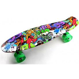 Пенни борд со светящимися колёсами Penny Graffiti (367562131)