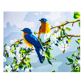 Картина по номерам ArtStory Попугайчики 40х50 см Разноцветный (6750)