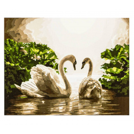 Картина по номерам ArtStory Лебеди 40х50 см Разноцветный (6260)