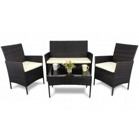 Набор садовой мебели Garden Line Reno 101х84х58 см Brown