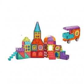 Конструктор магнитный Yufeng Замок 111 деталей Разноцветный (160357)