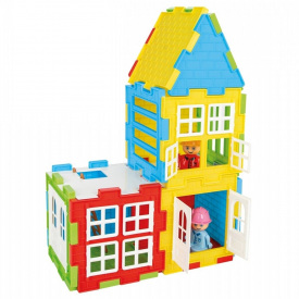 Конструктор Pilsan Домик 40 элементов Multicolor (153316)