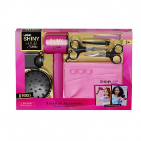 Игровой набор парикмахера Yufeng 8 элементов Розово-черный (158460)