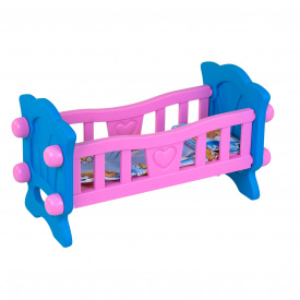 Игрушечная кроватка для кукол Technok Toys 40 см Розово-голубой (57291)