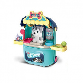 Игрушечный чемодан с любимцем Yufeng Груминг 50.6х35.4х30 см Голубой (140041)