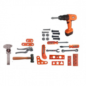 Дрель с инструментами Cayee 18х4.5х16.5 см Оранжевый (164953)