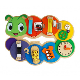 Бизиборд Гусеница WENYI 38.2х2х28.2 см Разноцветный (150277)