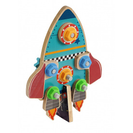 Бизиборд WENYI Космическая ракета 23х15х10 см Разноцветный (152634)