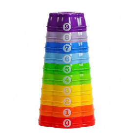 Пирамидка Lucky Star Yufeng 10 элементов и шарик Разноцветный (129124)