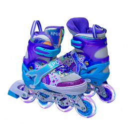 Детские ролики Scale Sports 34-37 20.5-23.5 Фиолетовый (1566149213)