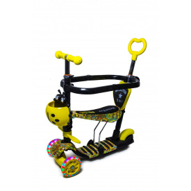 Самокат Scale Sports Божья коровка 5в1 Желтый (813289254)