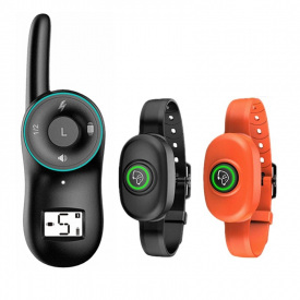 Электронный ошейник дрессировочный для 2-х собак c 2-мя ошейниками в комплекте PET dog 400-2 (101002)