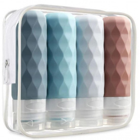 Набор силиконовых дорожных флаконов Urbanclean 4 шт 90 мл KN44K