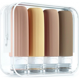 Набор силиконовых дорожных флаконов Urbanclean 4 шт желтый