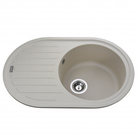 Гранитная мойка Globus Lux OHARA 770х500 врезная, песочная