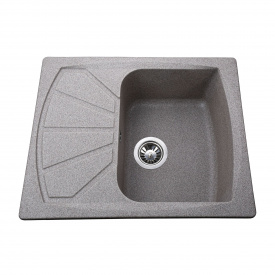 Гранитная мойка Globus Lux TANA 650х500 врезная, серая