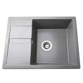 Гранитная мойка Mira ONZA 650х500 врезная, серая