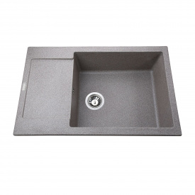 Гранитная мойка Globus Lux MALABI 780х500 врезная, серая