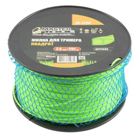 Леска для триммера MASTERTOOL Квадрат крученный 2,40 мм 251 м катушка (19-1724)