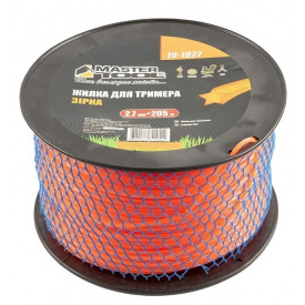 Леска для триммера MASTERTOOL Звезда 2,70 мм 205 м катушка (19-1827)