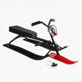 Снегокат Skyper стальная рама руль мягкое сиденье 125х50,6х38,5 см Черно-красный 164556