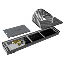 Внутрипольный конвектор Cooltherm Ventherm 2250x200 с принудительной конвекцией (80 мм)